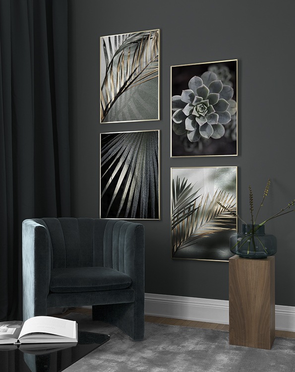 Combinaison tendance posters botaniques assortis