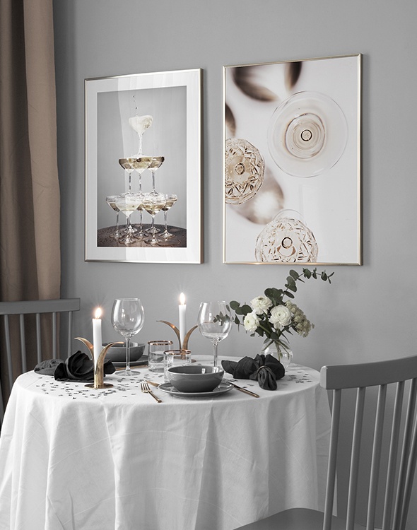 Petit déjeuner champagne