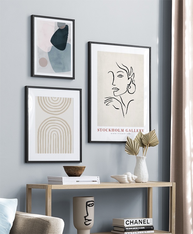 La beauté du beige et du bleu