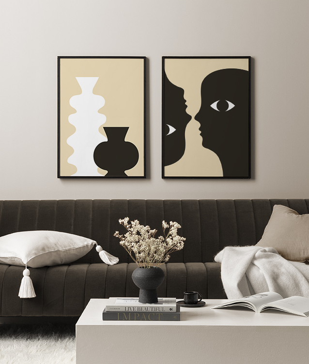 Visages abstraits