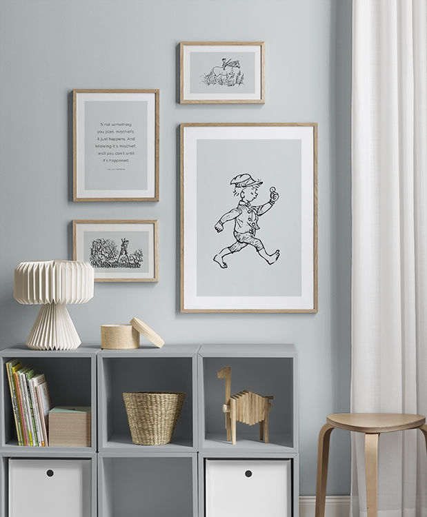 Illustrations bleues